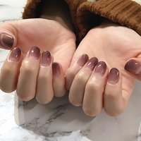 ローズブラウンのネイルデザイン ネイルブック