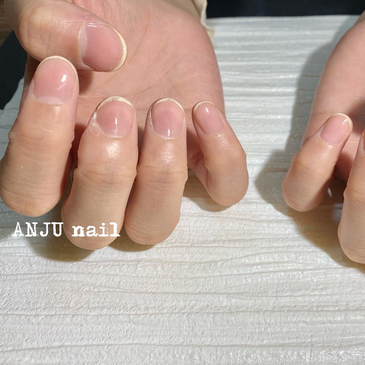 オールシーズン ハンド ショート クリア マニキュア Anju Nailのネイルデザイン No ネイルブック