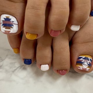 オルテガ柄のネイルデザイン ネイルブック