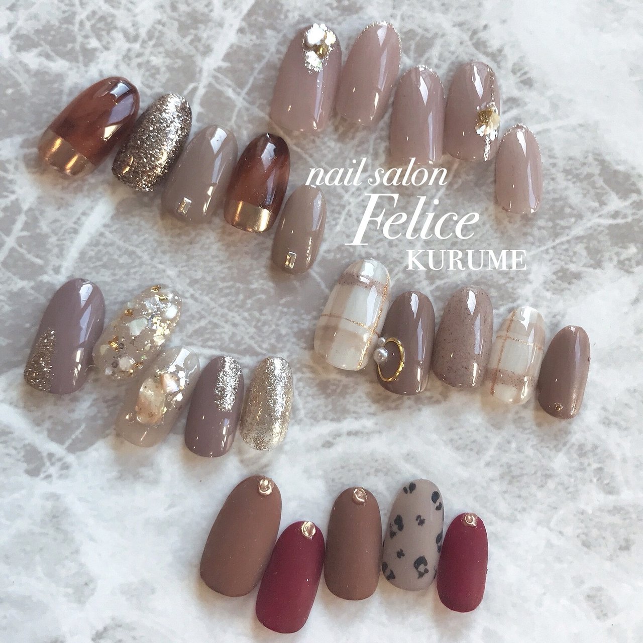 秋 冬 クリスマス パーティー ラメ Nailsalonfeliceのネイルデザイン No ネイルブック