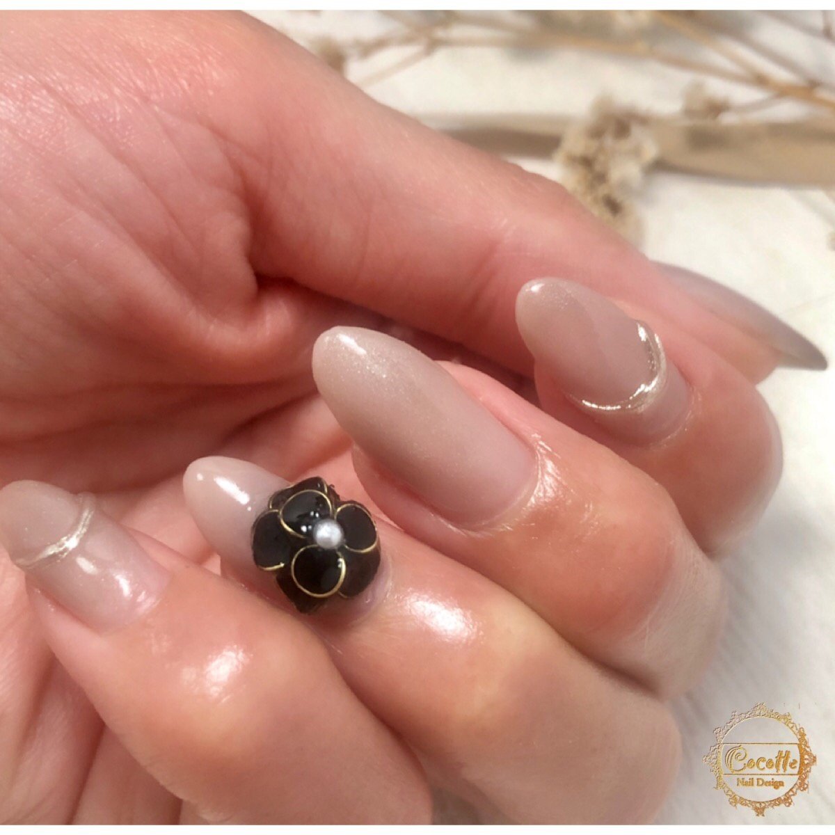 3d ベージュ ブラック Nail Atelier Cocotte Mari Nemotoのネイルデザイン No ネイルブック