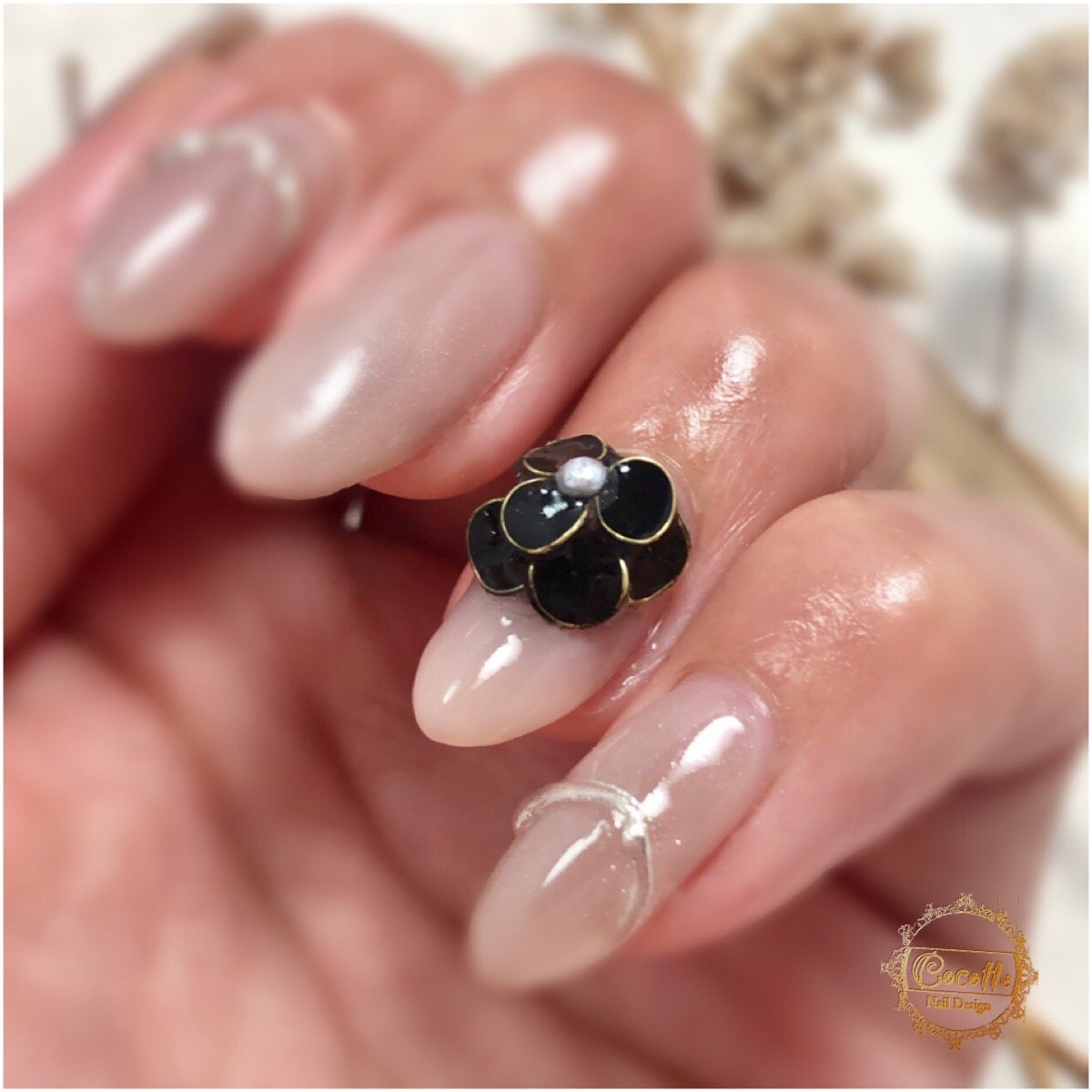 3d ベージュ ブラック Nail Atelier Cocotte Mari Nemotoのネイルデザイン No ネイルブック