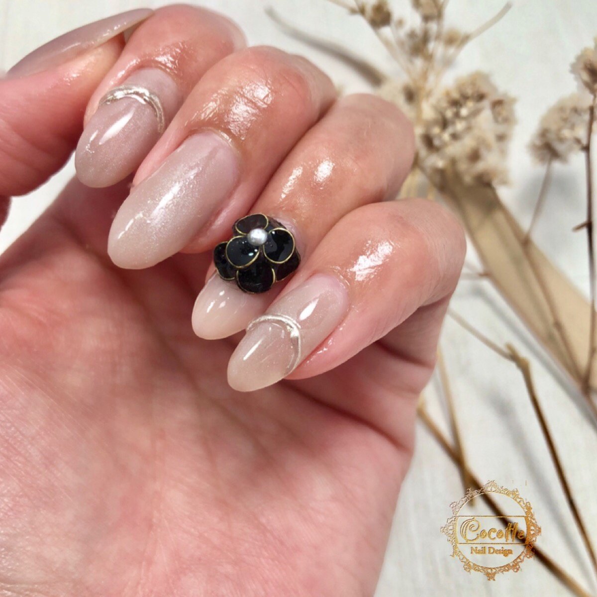 3d ベージュ ブラック Nail Atelier Cocotte Mari Nemotoのネイルデザイン No ネイルブック