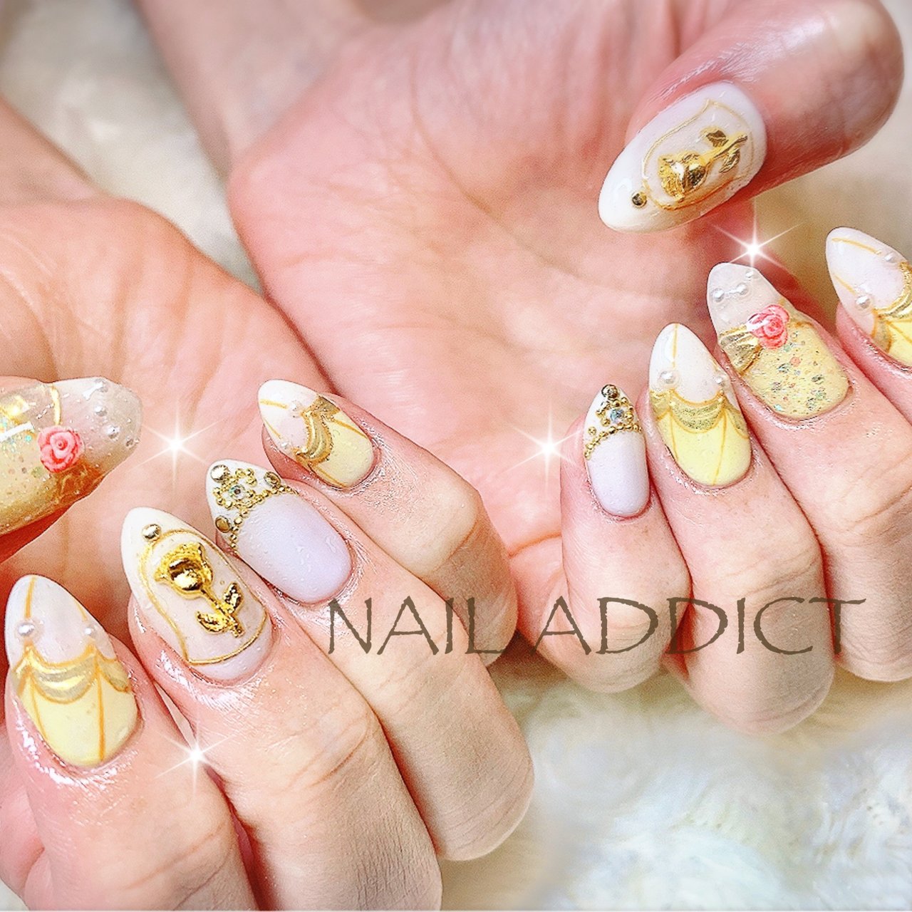 オールシーズン ブライダル デート 女子会 ハンド Nail Addictのネイルデザイン No ネイルブック