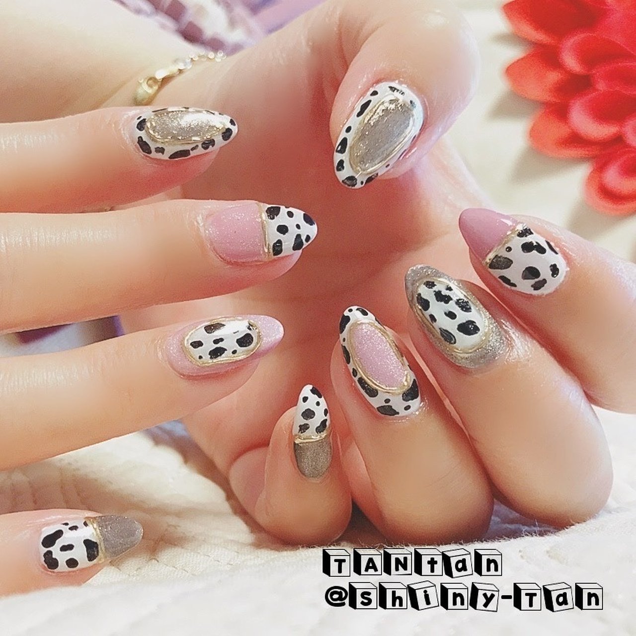 冬/パーティー/女子会/ハンド/アニマル柄 - TanTan（坦坦）のネイル