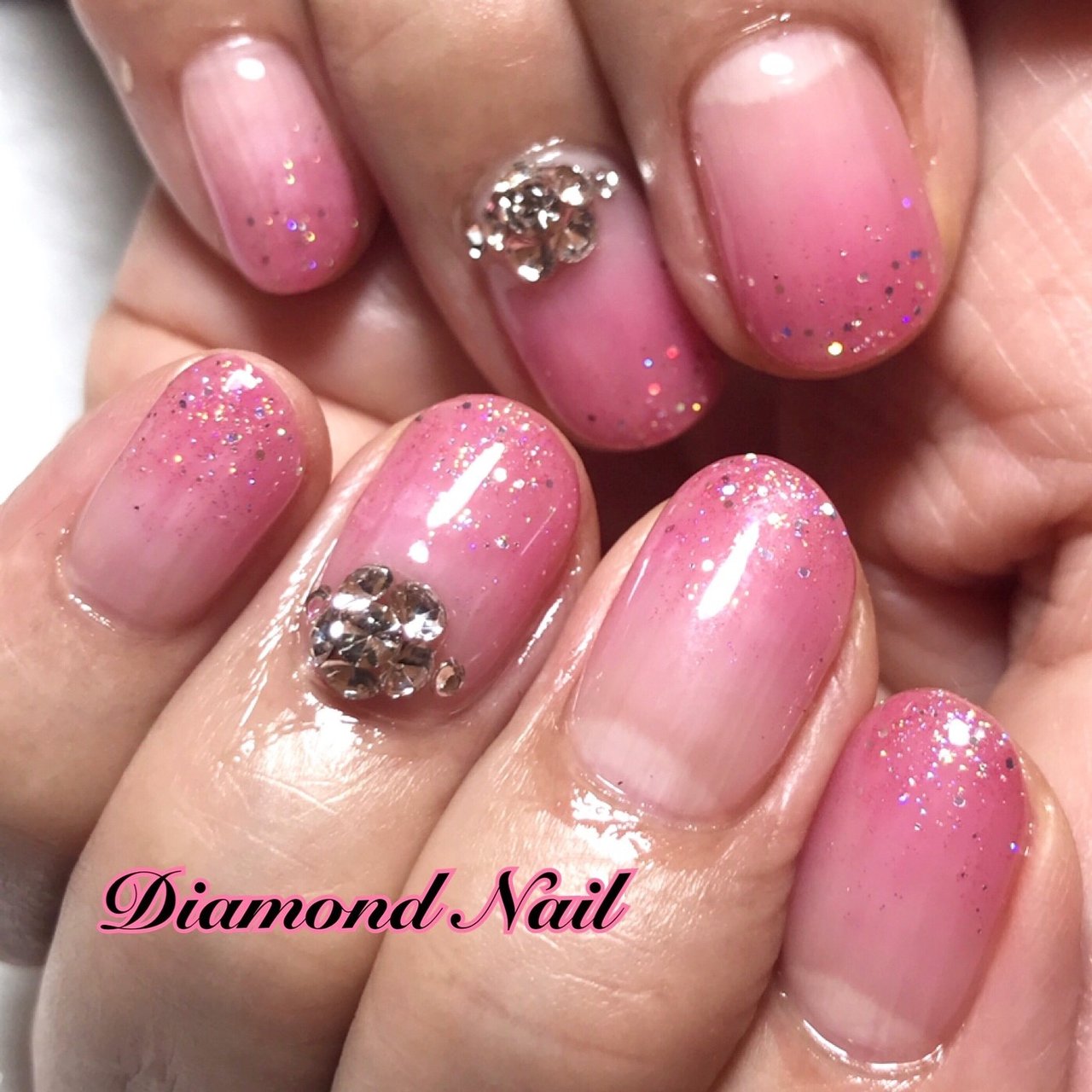 オールシーズン パーティー デート 女子会 ハンド Diamond Nail 尼崎のプライベートサロン のネイル デザイン No ネイルブック