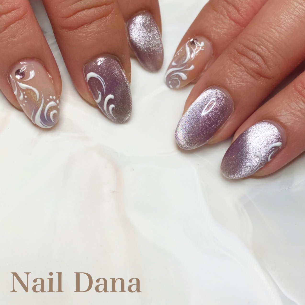 ブライダル パーティー デート ハンド ラメ Nail Danaのネイルデザイン No ネイルブック