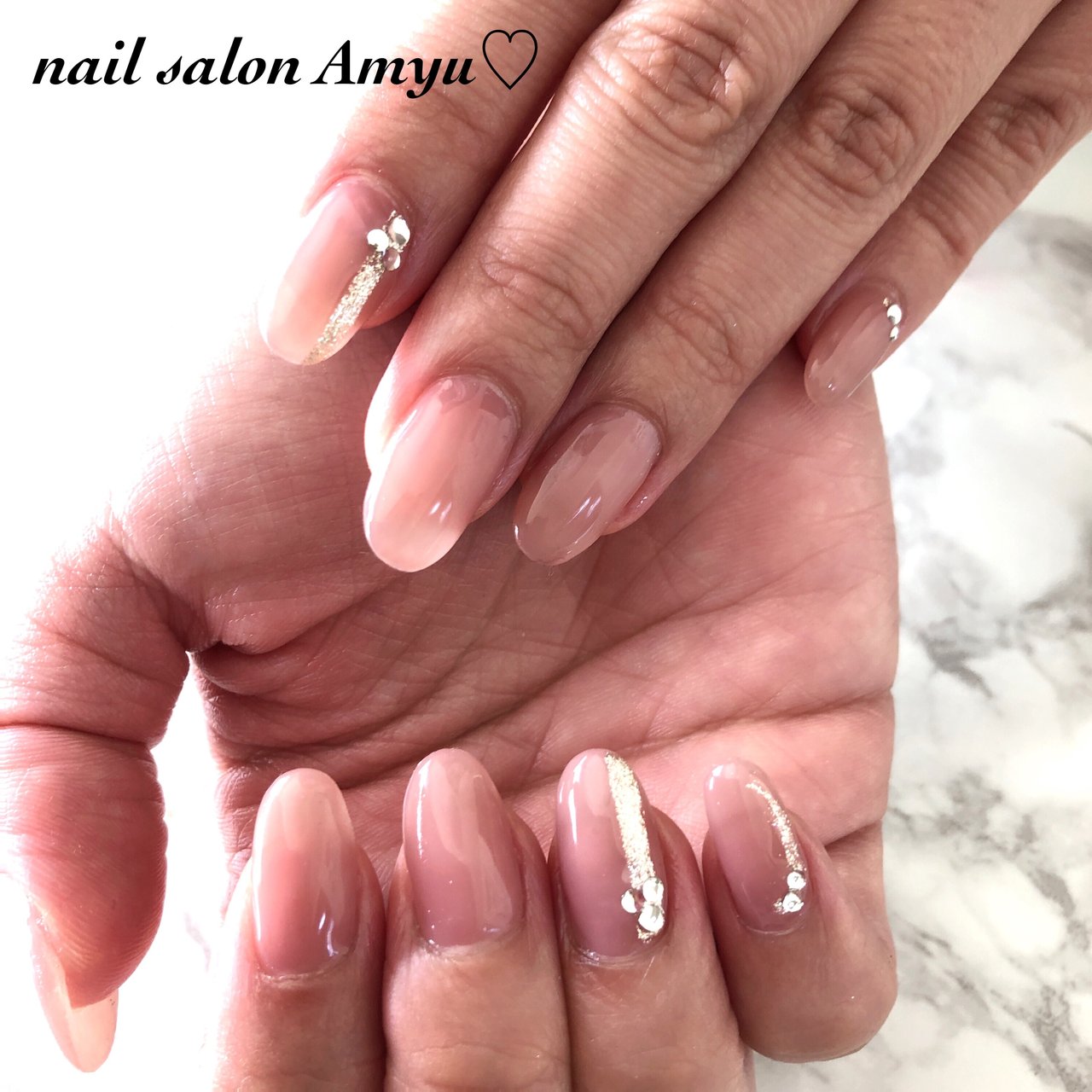 オールシーズン 卒業式 入学式 デート ピンク Nailsalon Amyu のネイルデザイン No ネイルブック