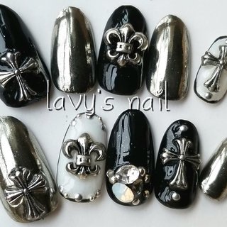 おすすめ順｜ワンカラー/#クロムハーツのネイルデザイン(2ページ目  