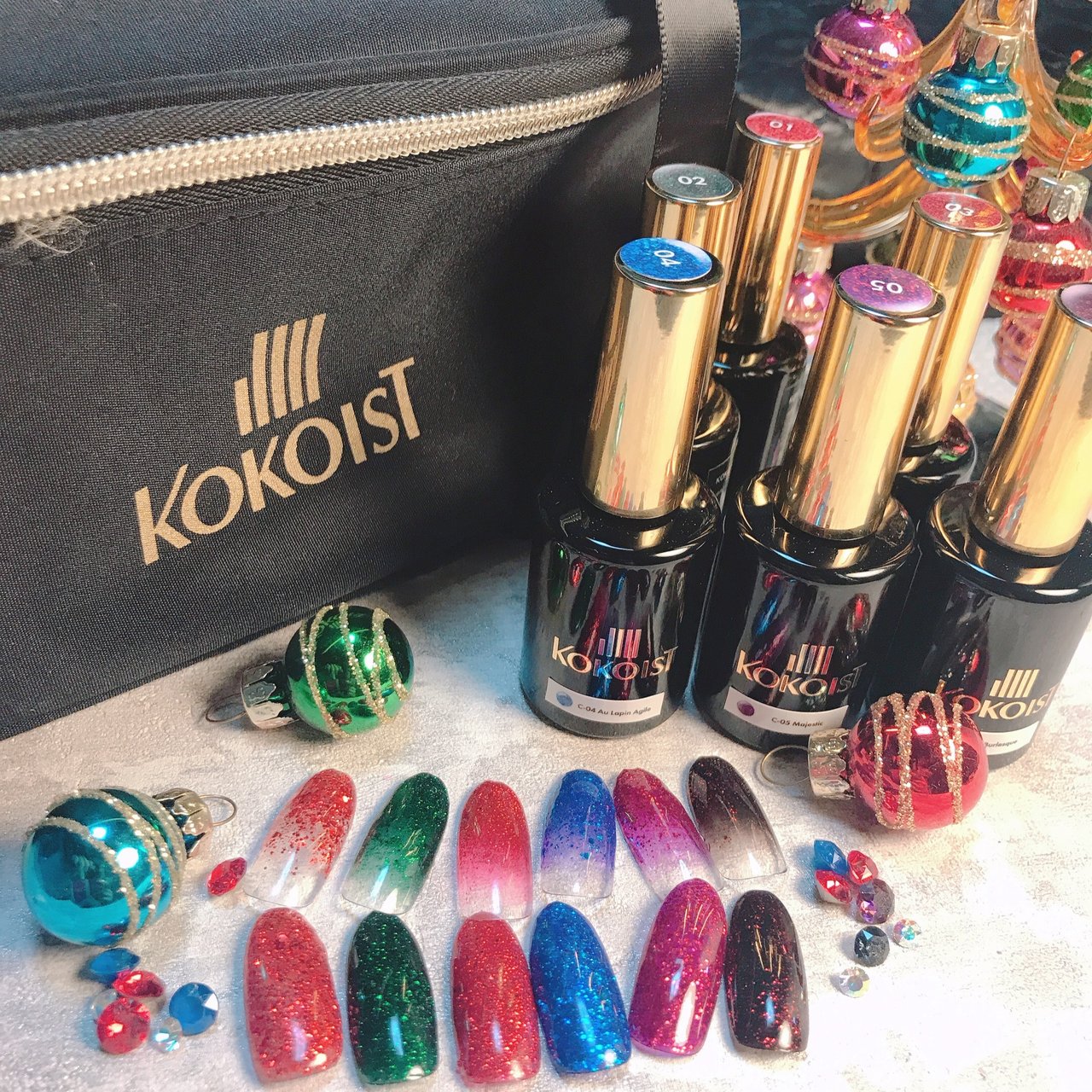 KOKOIST クリスマスジェルネイル 7本セット 冬/クリスマス/パーティー/デート/フット - YukariTsujimuraのネイル