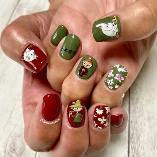 ムーミンネイルのネイルデザイン ネイルブック