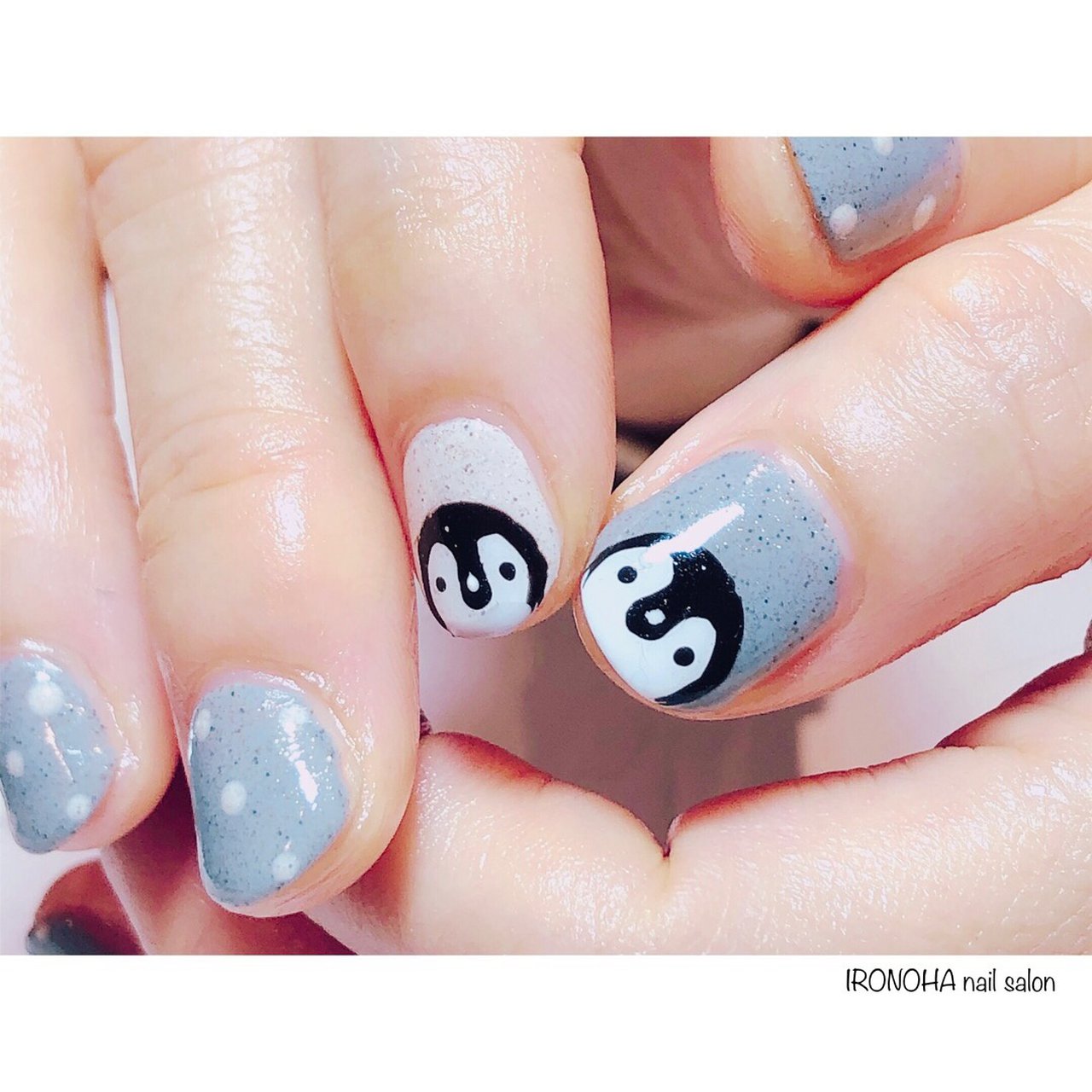 オールシーズン ハンド アニマル柄 ドット ショート Ironoha Nailのネイルデザイン No 505 ネイルブック