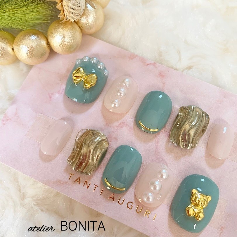 秋 冬 オールシーズン 成人式 ハンド Atelier Bonitaのネイルデザイン No ネイルブック