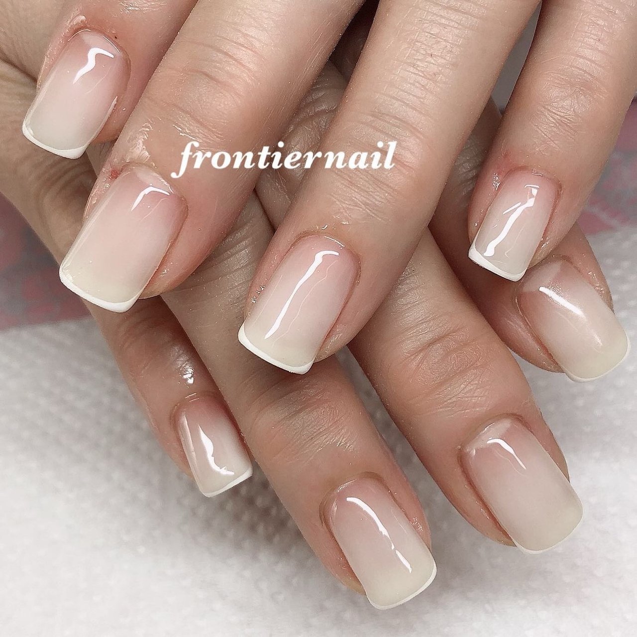 オールシーズン オフィス ハンド シンプル フレンチ Frontiernail 渋谷美香のネイルデザイン No ネイルブック