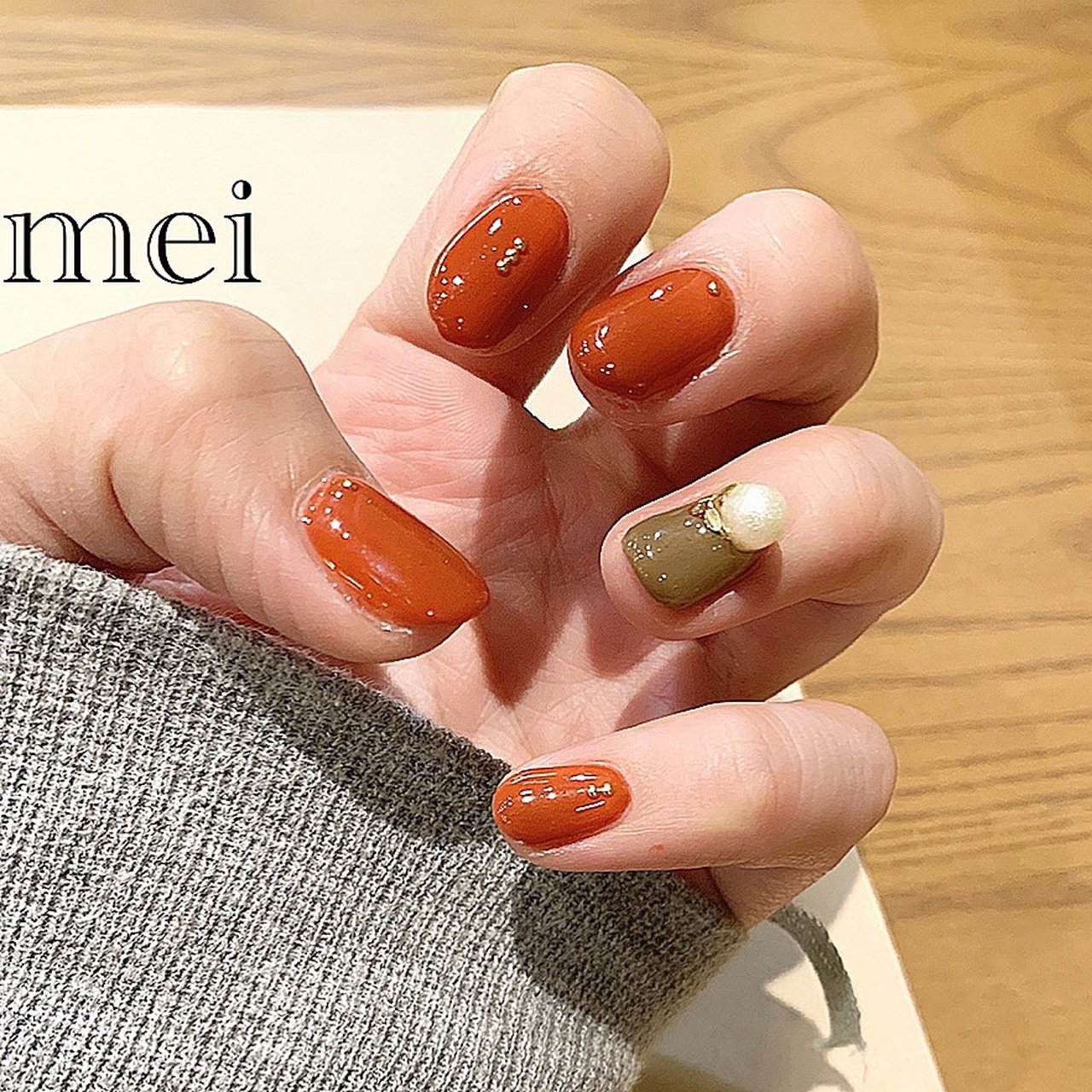 秋 冬 ハンド シンプル ショート Aiのネイルデザイン No ネイルブック