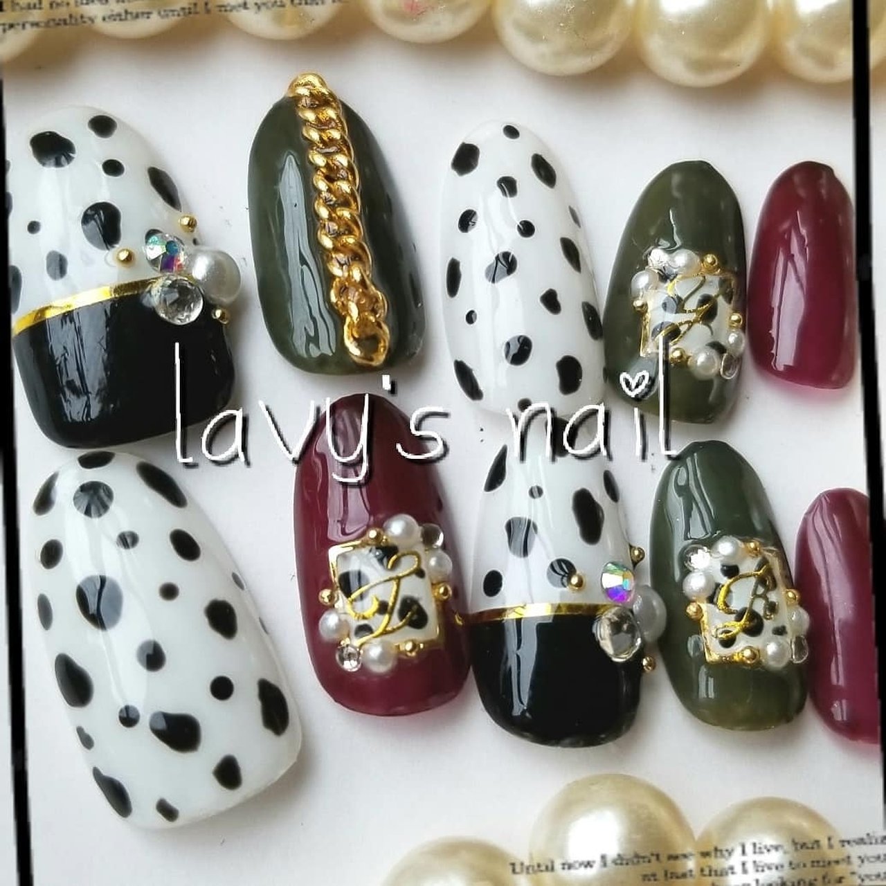 lavy's nail様　ネイルチップ　オーダーデザイン lavy's nail様 ネイルチップ オーダーデザイン