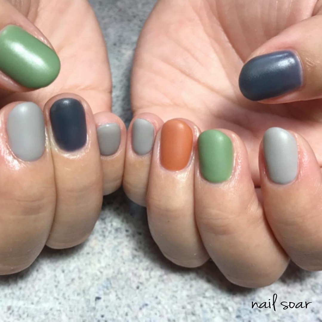 秋 冬 オールシーズン ハンド シンプル Soar Nail Aesthetic のネイルデザイン No ネイルブック