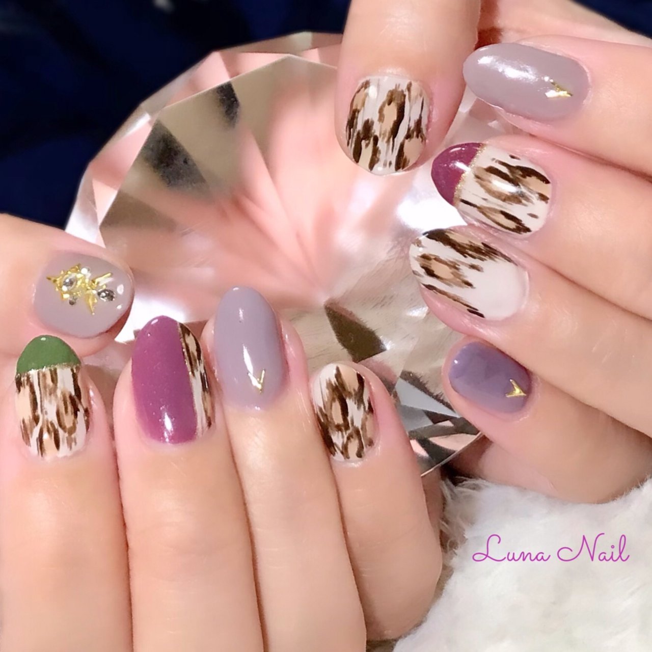 秋 冬 パーティー 女子会 ハンド Lunanail18のネイルデザイン No ネイルブック