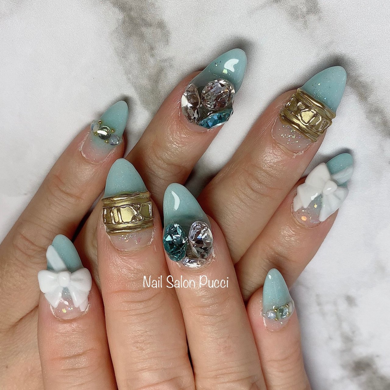オールシーズン ブライダル パーティー 女子会 ハンド Nailsalonpucciのネイルデザイン No 563 ネイルブック