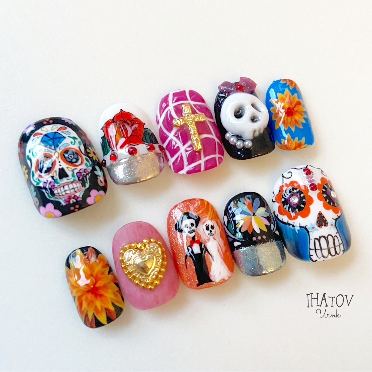 秋 オールシーズン リゾート パーティー ハンド Ihatov Nailarts のネイルデザイン No ネイルブック