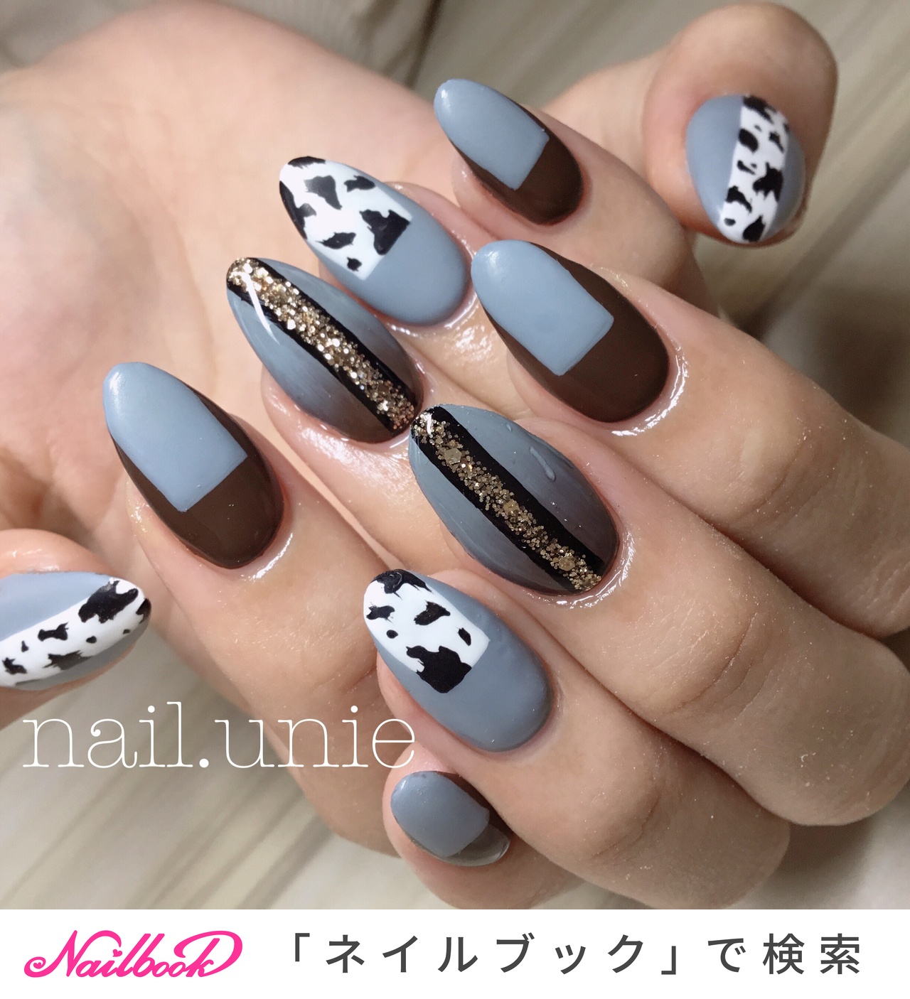 人気順 冬 ハラコ柄ネイルのネイルデザイン ネイルブック