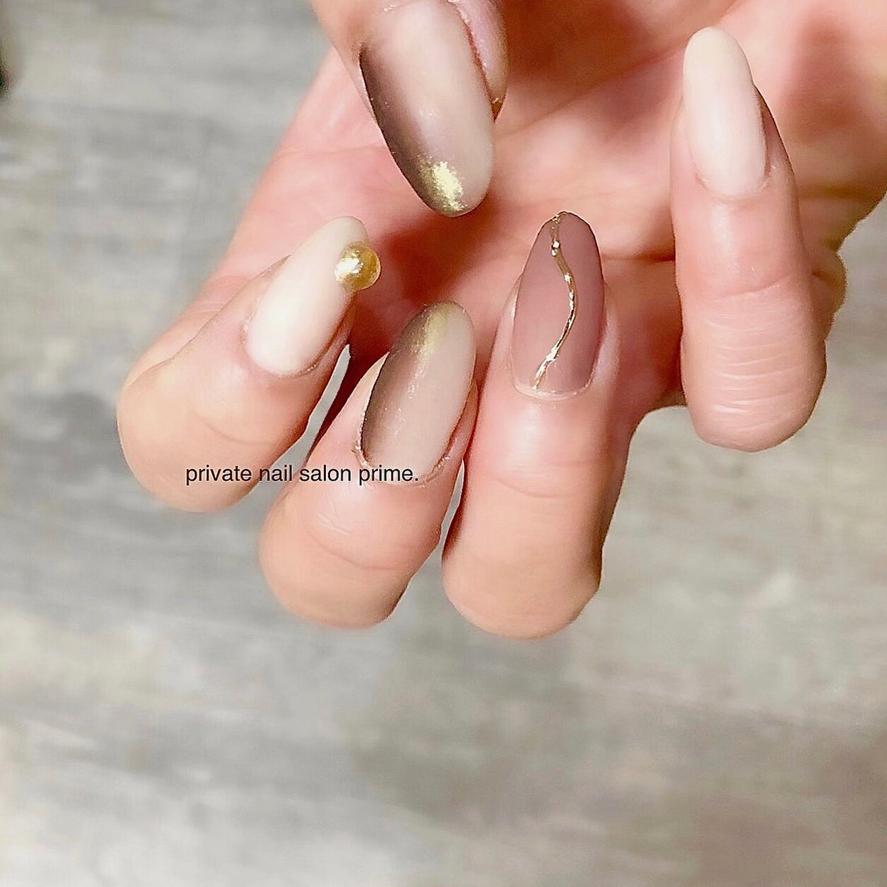 秋 冬 ハンド ニュアンス マット Nailprimeのネイルデザイン No ネイルブック