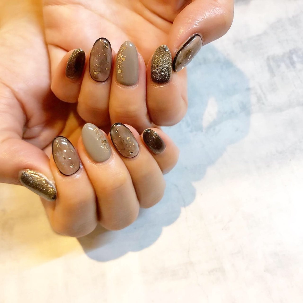 秋 冬 デート 女子会 ハンド Malisa Nail Mariyaのネイルデザイン No ネイルブック