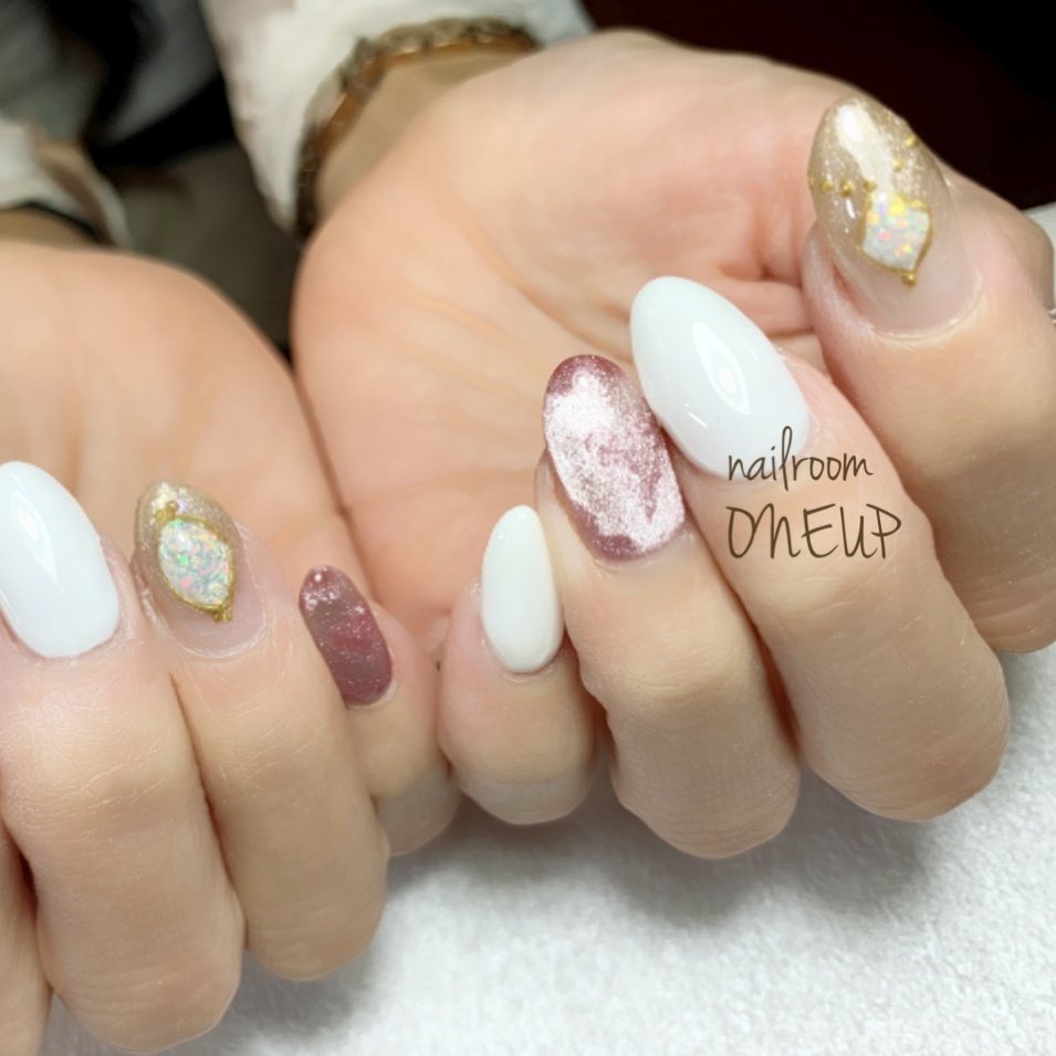 オールシーズン バレンタイン パーティー デート ハンド Nail Room One Upのネイルデザイン No ネイルブック