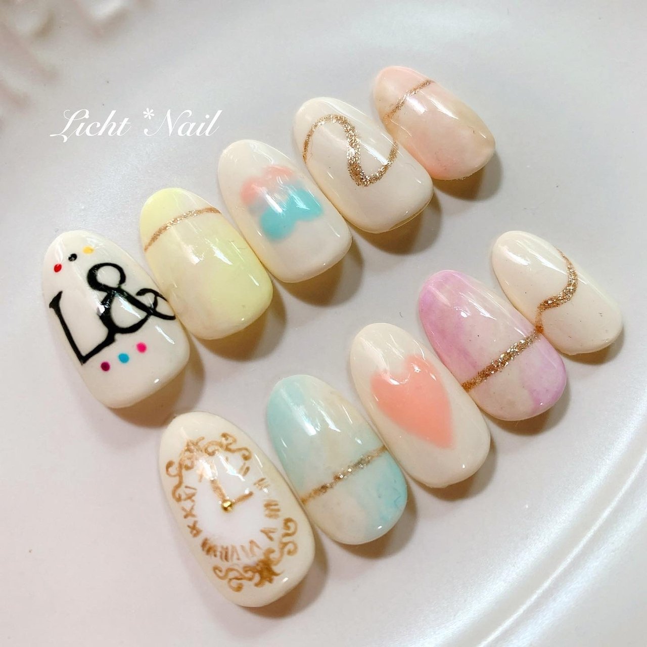 オールシーズン パーティー ハンド グラデーション ワンカラー Licht Nail リヒトネイル のネイルデザイン No ネイルブック