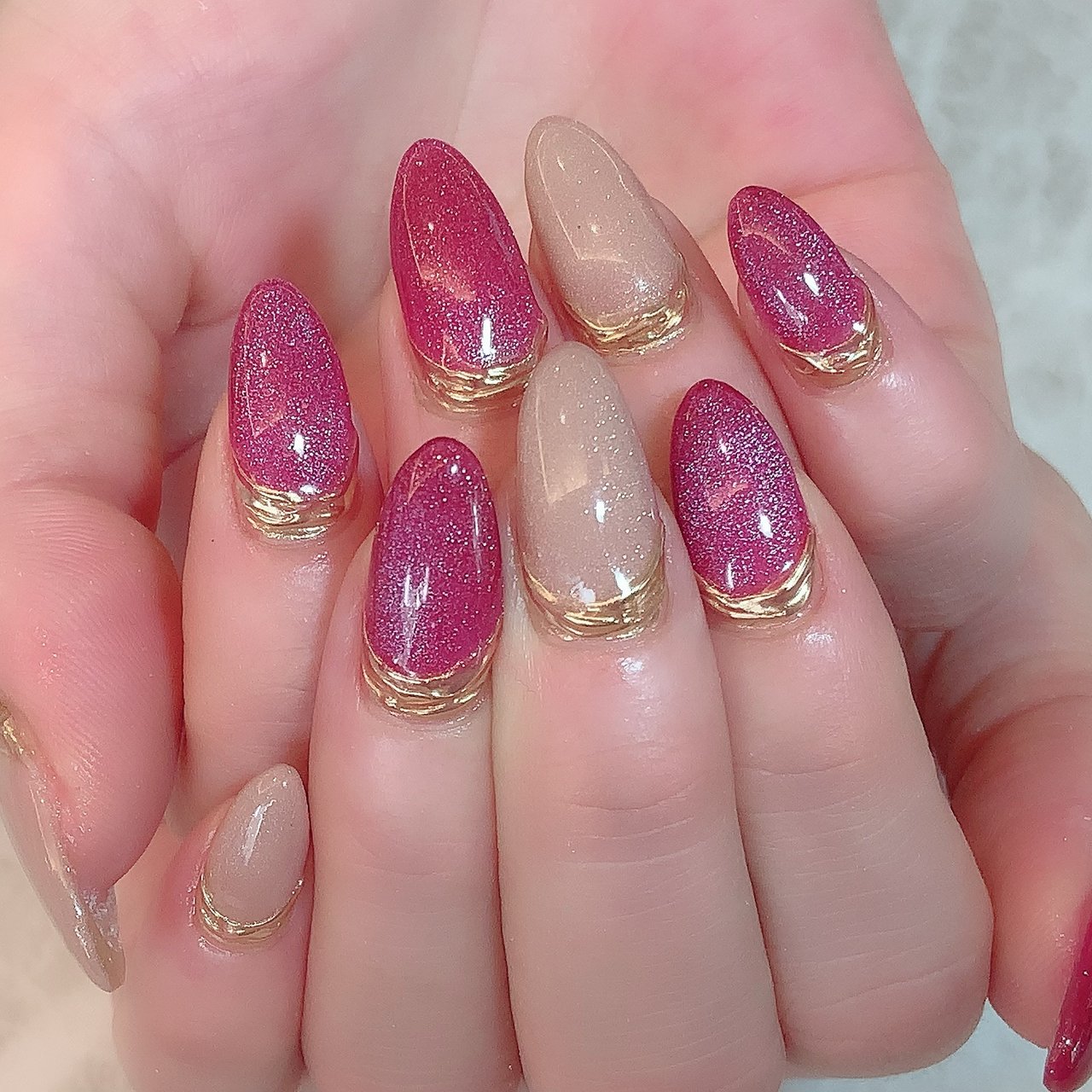 オールシーズン ハンド シンプル マグネット ミラー Nailsalondecorのネイルデザイン No ネイルブック