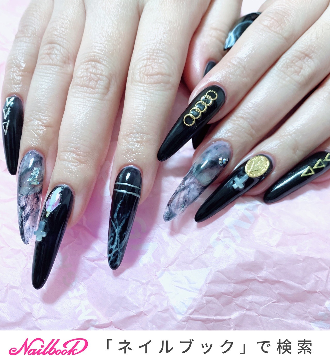 冬/オールシーズン/ハンド/ワンカラー/チェーン - nail salon