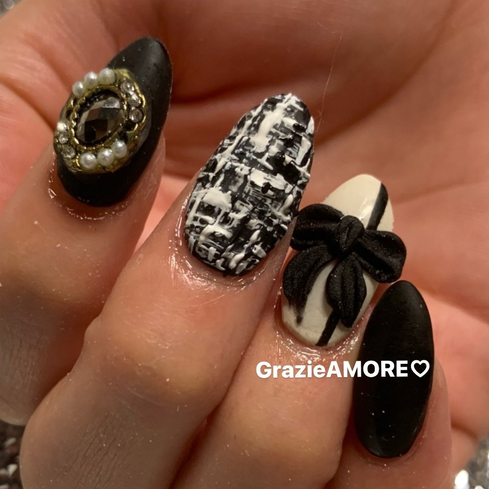 冬はやっぱり ツイードネイルが気になる Eyelash Nail Alpha アイラッシュアンドネイルアルファドット