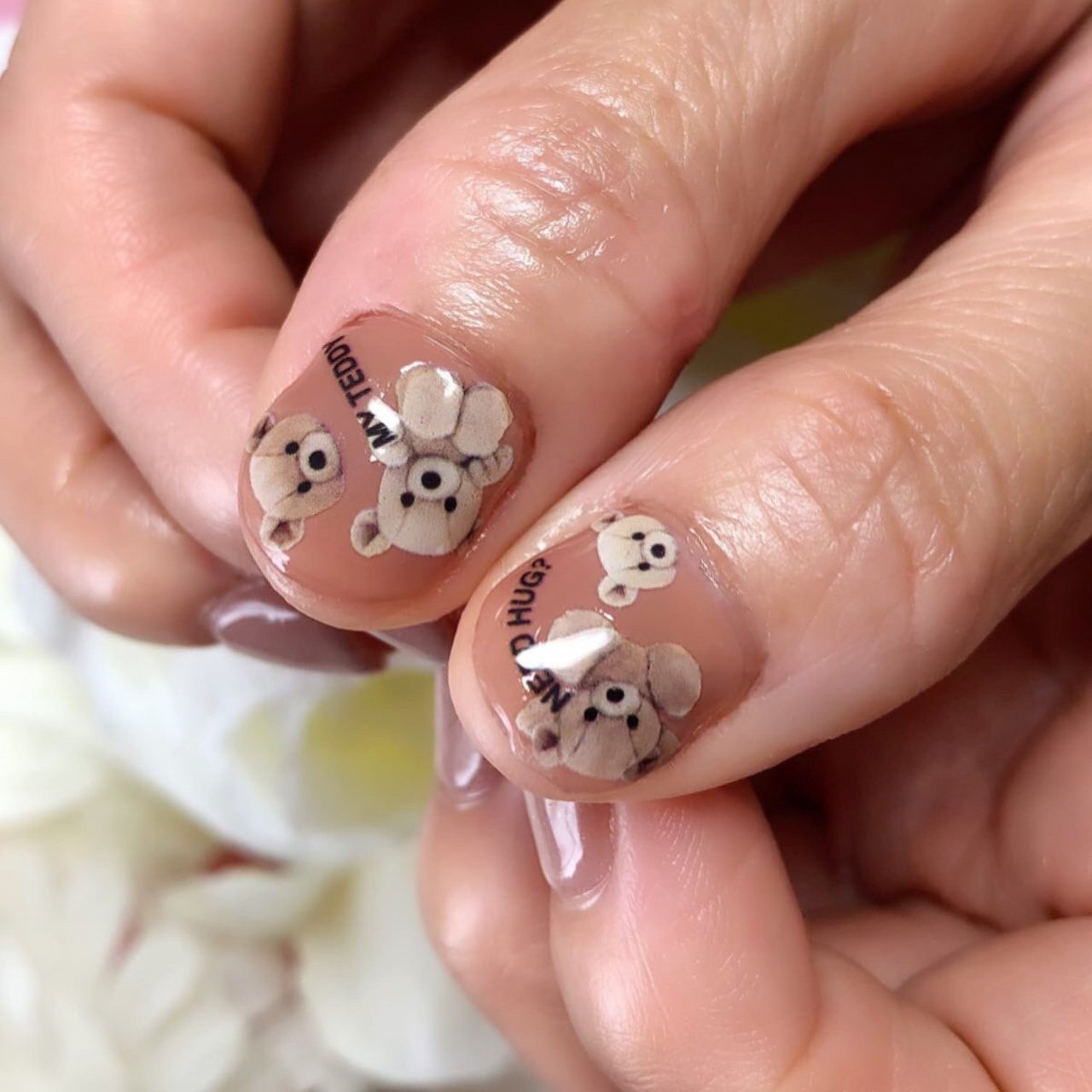 秋 ハンド ラメ ワンカラー キャラクター Nail Room Souvenirのネイルデザイン No ネイルブック