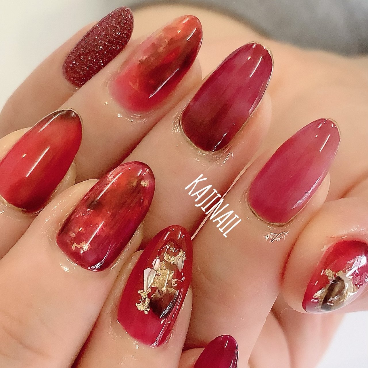 秋 冬 オールシーズン ハンド ラメ Kajinailのネイルデザイン No ネイルブック