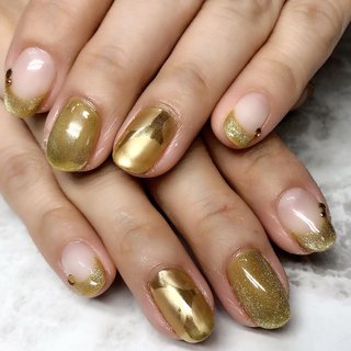 Magパウダーのネイルデザイン ネイルブック
