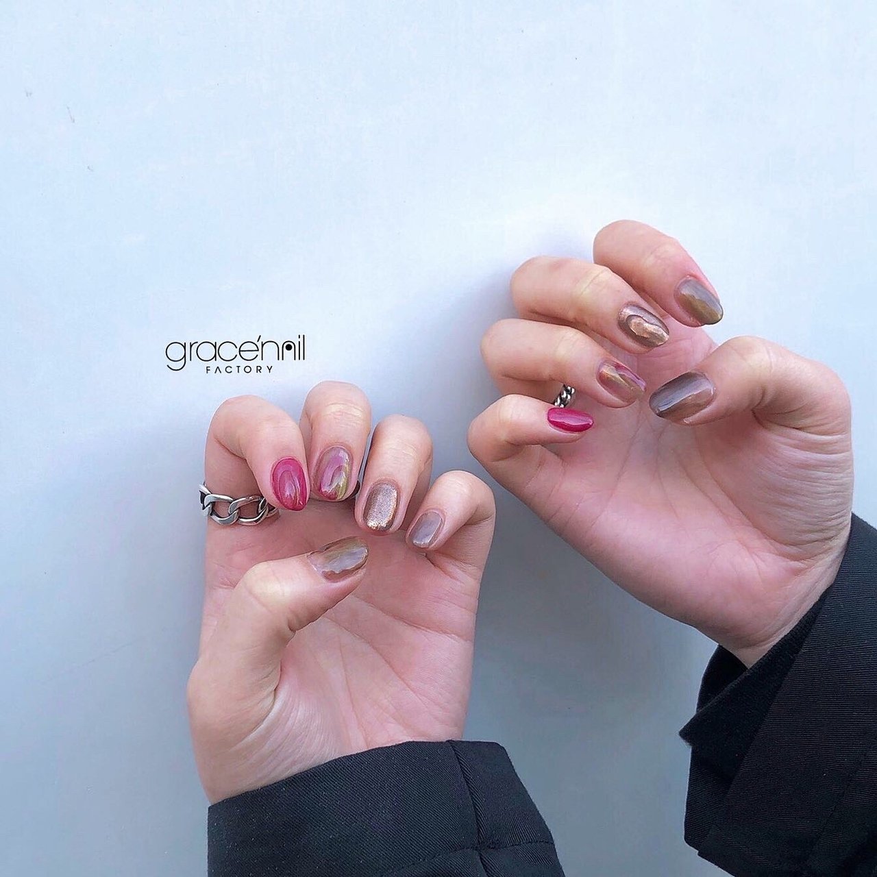 秋 冬 オールシーズン クリスマス ハンド Grace Nail Factoryのネイルデザイン No ネイルブック