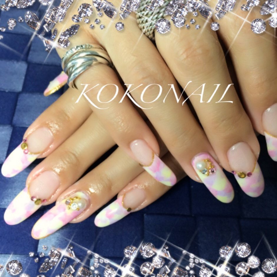 春 夏 オールシーズン ハンド ロング 保護猫ネイルサロンkokoのネイルデザイン No ネイルブック