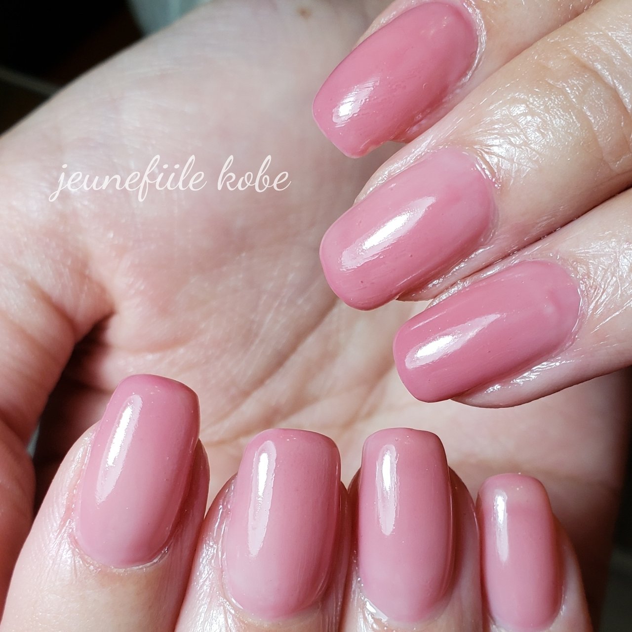 春 ハンド ワンカラー ミディアム ピンク ジュネフィール神戸のネイルデザイン No ネイルブック