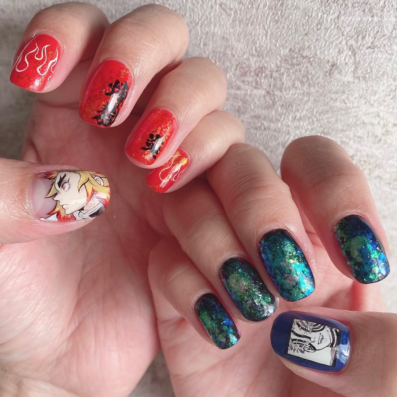 秋 冬 ハンド 痛ネイル キャラクター Naoのネイルデザイン No ネイルブック
