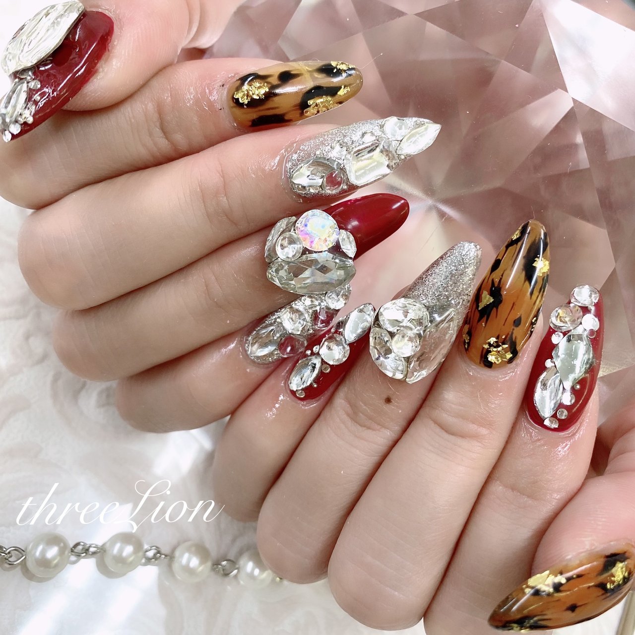 冬 ライブ ブライダル パーティー ハンド Threelion ネイル アイラッシュ 庄所本店 のネイルデザイン No ネイル ブック