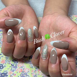 #ネイル #ネイルサロン #プライベートサロン #自宅サロン #奈良県ネイル #橿原ネイル　#真菅ネイル　#ナチュラルネイル　#シンプルネイル #塗りかけネイル　#ニュアンスネイル　#個性派ネイル　#シェルネイル　#お花ネイル　#フレンチネイル　#ブライダルネイル　#王道フレンチ　#白フレンチ　#エアブラシ風　#花嫁ネイル #秋 #冬 #成人式 #バレンタイン #ハンド #フレンチ #ラメ #ワンカラー #ニュアンス #ロング #ホワイト #グレージュ #シルバー #ジェルネイル #お客様 #Bush☘️ Clover #ネイルブック