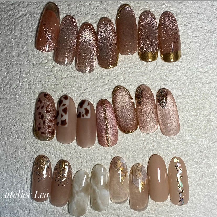 オールシーズン ハンド シンプル ラメ ミディアム Juncoのネイルデザイン No ネイルブック