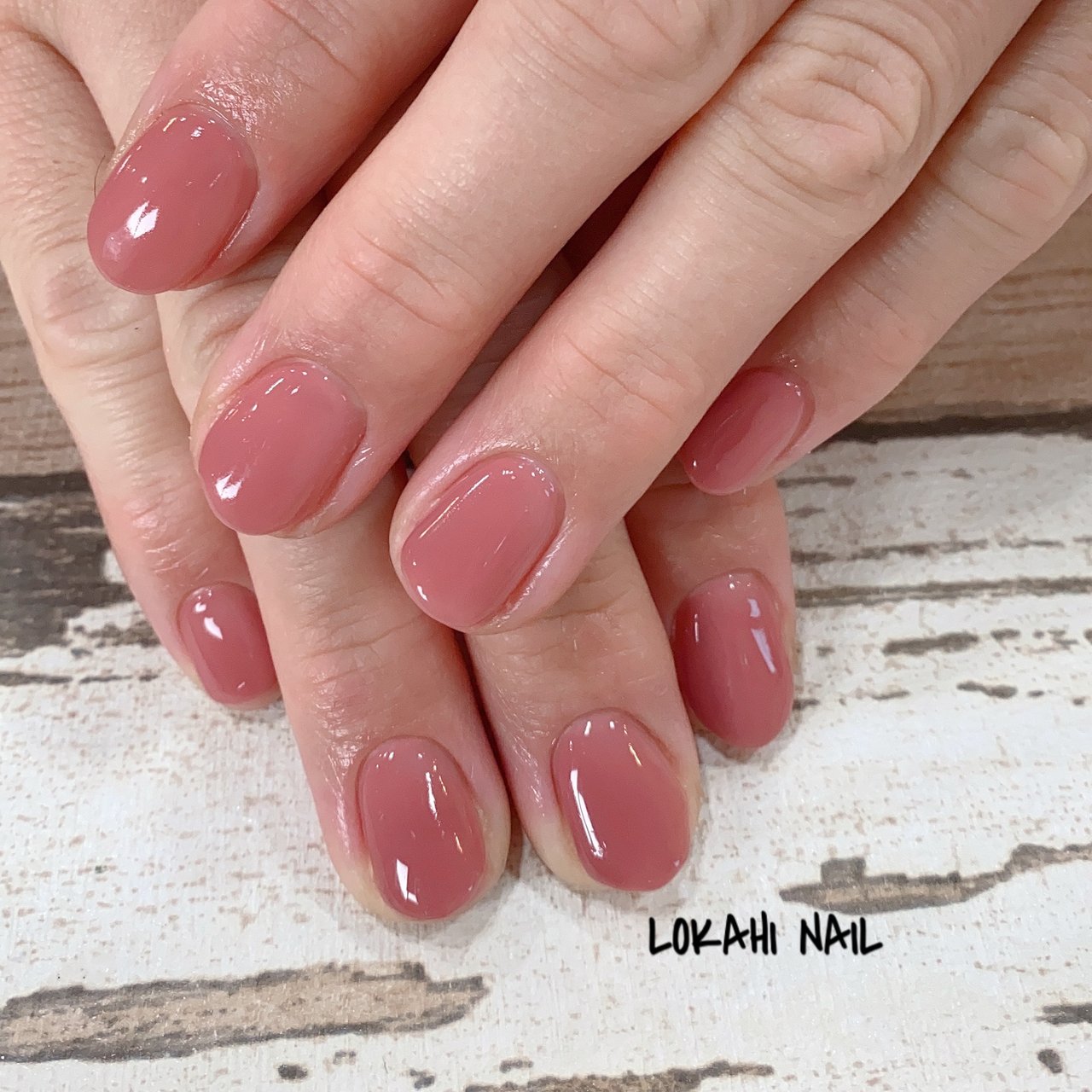 オールシーズン ハンド ワンカラー ショート ピンク Lokahi Nail ロカヒネイルのネイルデザイン No ネイルブック