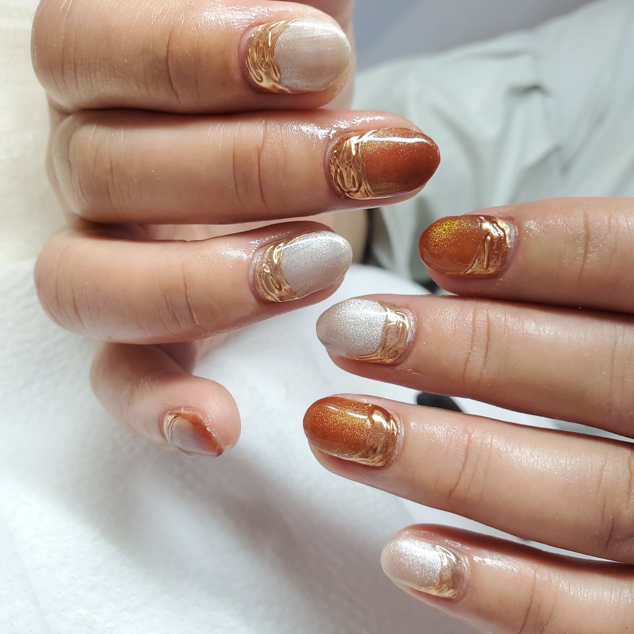 秋 卒業式 入学式 ハンド ワンカラー Mai Fukuharaのネイルデザイン No ネイルブック