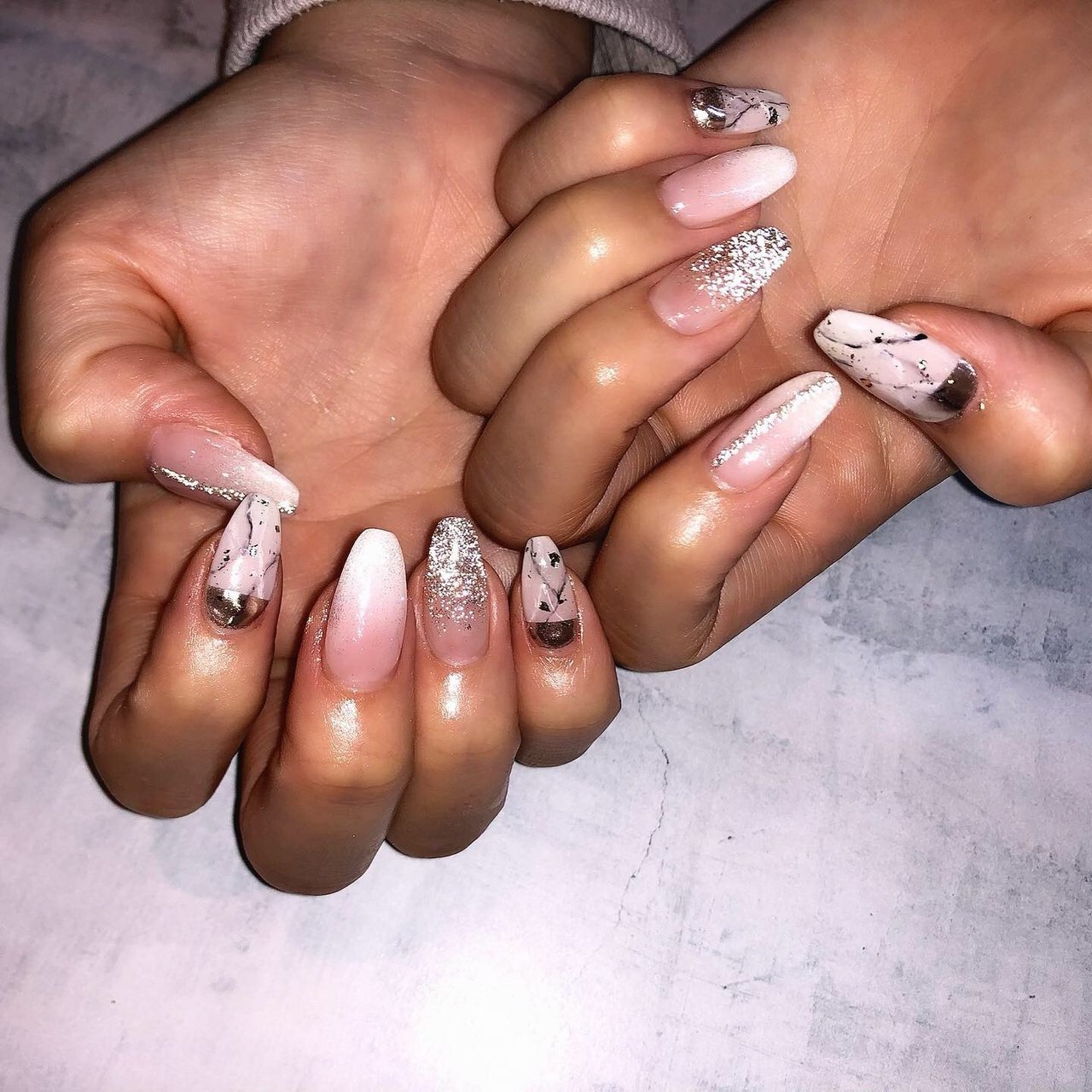 冬 オールシーズン デート 女子会 ハンド Malisa Nail Mariyaのネイルデザイン No ネイルブック