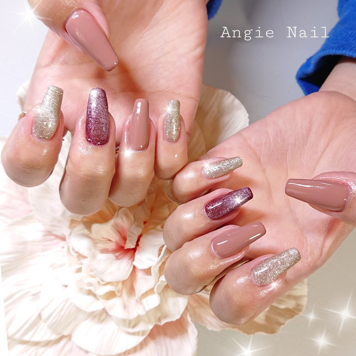 秋 冬 ハンド シンプル ラメ Angienailのネイルデザイン No ネイルブック