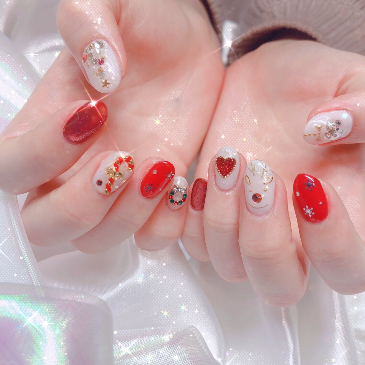 冬 クリスマス プライベートサロン大宮のネイルデザイン No ネイルブック