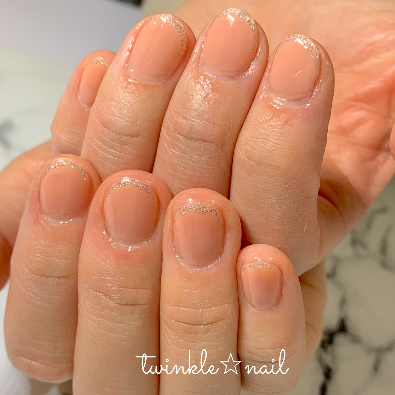 オールシーズン オフィス ブライダル パーティー ハンド Twinkle Nailのネイルデザイン No ネイルブック