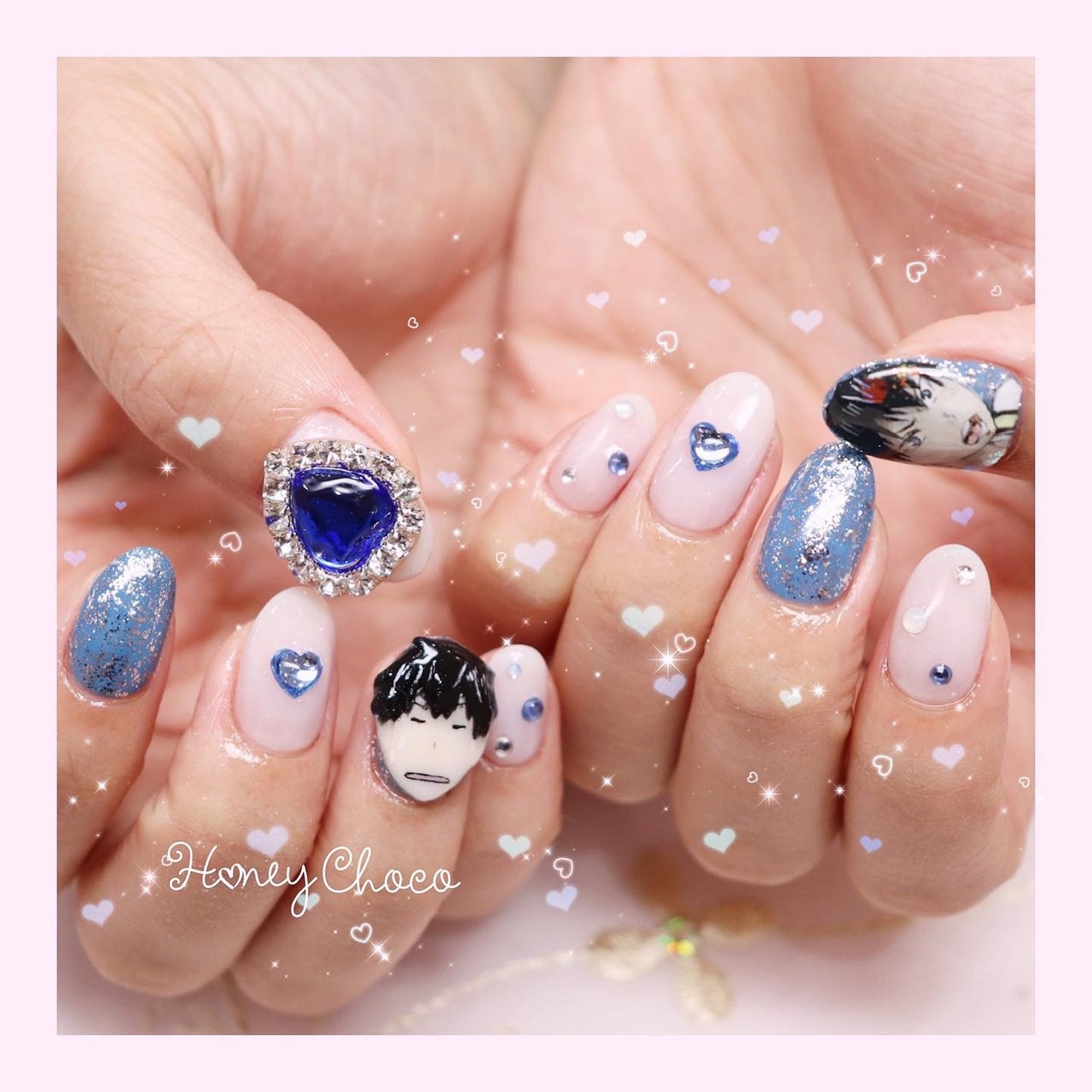 オールシーズン 旅行 ライブ 女子会 ハンド Nail Salon School Honey Chocoのネイルデザイン No ネイルブック