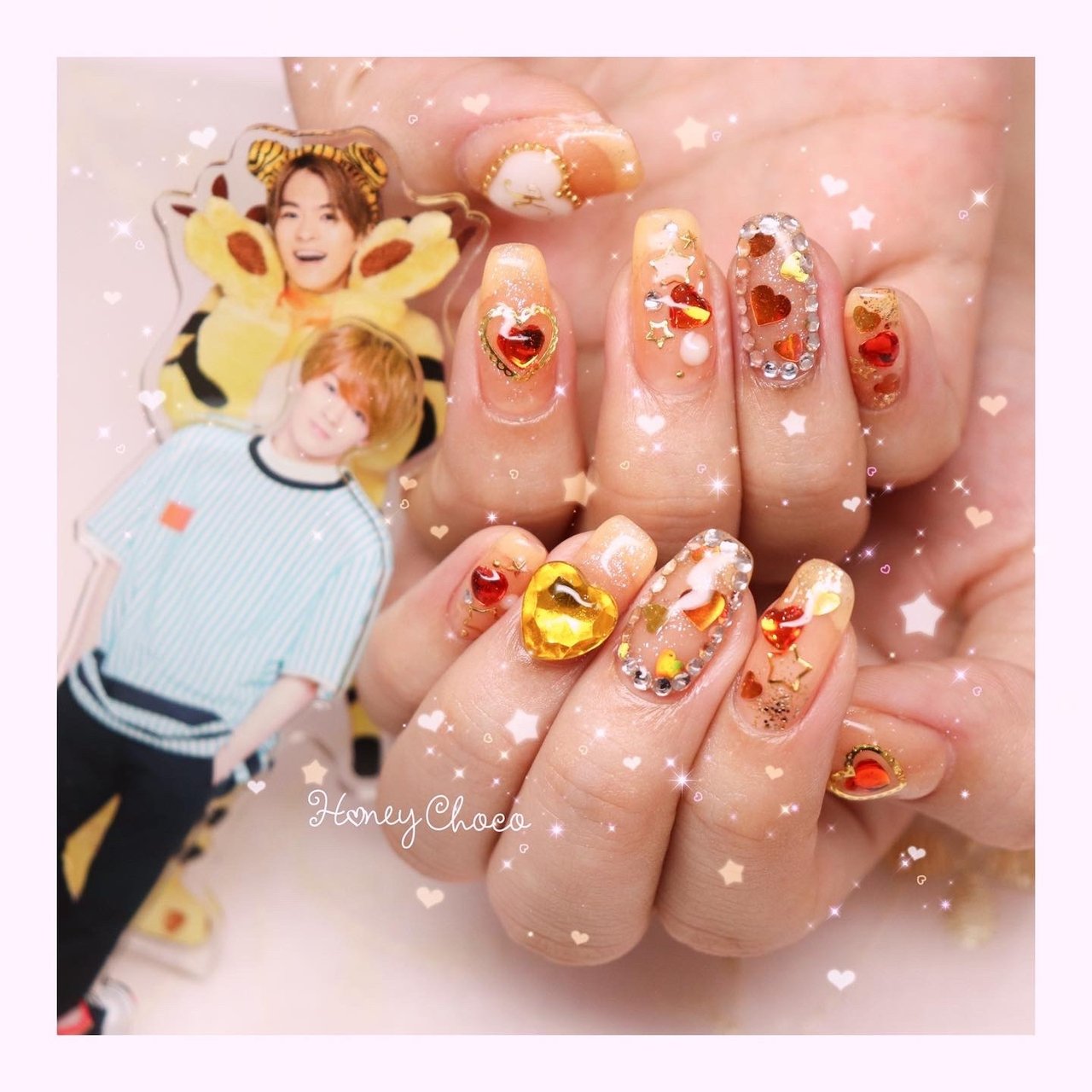 オールシーズン ライブ パーティー 女子会 ハンド Nail Salon School Honey Chocoのネイルデザイン No ネイルブック